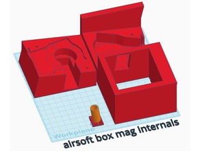 airsoft m249 caixa revista usando hi cap mag internos esporte & ao ar livre partes 3d print model - Mito3D