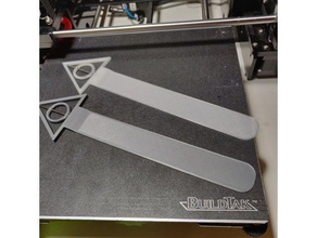 deathly hallows bookmark gadgets book hollows harry potter spool holder 3d print model - Mito3D