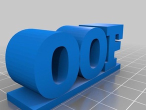 big oof decor 3d print model - Mito3D