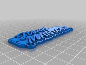 juan manuel Anahtarlık özelleştirilmiş 3d print model - Mito3D