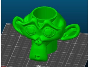 blender monkey pen cup 3d printing 3d print model - Mito3D