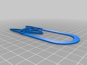 low poly fox bookmark book solidworks 3d print model - Mito3D