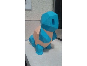 007 squirtle dual low-poly video giochi pokemon 3d print model - Mito3D