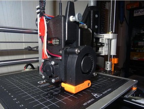 cooling bmg v6 combo 3d printer parts 30mm 5015 bondtech duct e3d fan radial 3d print model - Mito3D
