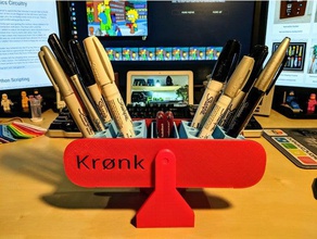 kr nk organization ikea kronk marker holder pencil simpsons 3d print model - Mito3D