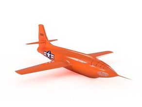 bell x-1 experimental aircraft model 1 48 scale vehicles 3d printing airplane air force engineering fusion 360 models planes nasa plane rocket science space spaceship supersonic toys 3d print model - Mito3D