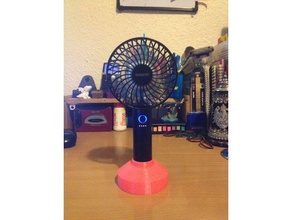 usb fan stand household 3d print model - Mito3D