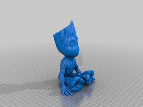 baby groot keychain keychains do not want guardiansofthegalaxy keyring no more groots 3d print model - Mito3D