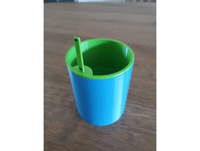 self watering plant pot water level indicator containers flower plants 3d print model - Mito3D