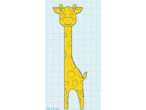 giraffe-Lesezeichen Tier Lesezeichen cartoon giraffe 3d print model - Mito3D