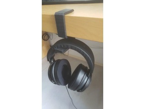headphone hanger diy headphones holder hook stand 3d print model - Mito3D