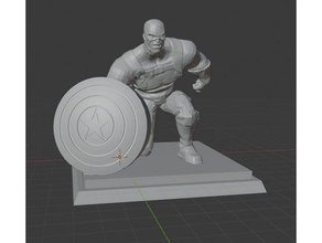 captain america apple watch charger art 3d print model - Mito3D