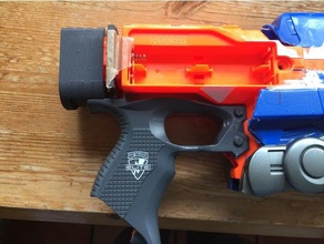 nerf strife n-strike estoque cap brinquedo & acessórios para jogos blaster gun mod 3d print model - Mito3D