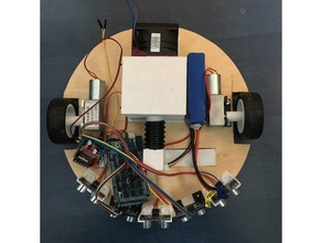 diy saugroboter arduino robot vacuum 3d print model - Mito3D