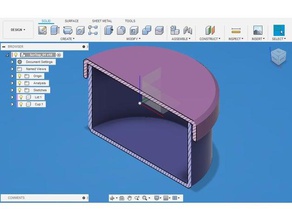 parametrik vida üst kap kaplar 3d print model - Mito3D