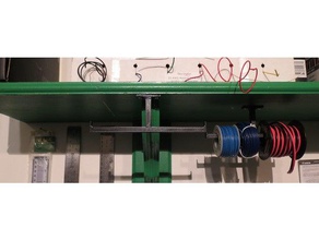 bobine de fil fer sous-étagère cintre l'organisation freecad 3d print model - Mito3D