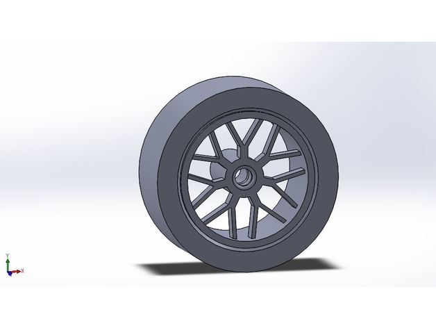 1 24 scale bburago car wheel automotive model 3D print model - Mito3D
