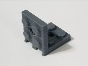 lego 2x2 - corner bracket toys & games 3956 coner brick compatible 3d print model - Mito3D