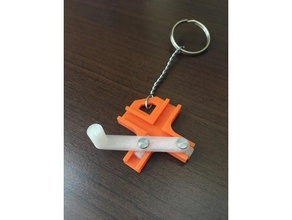 Anahtarlık trammel mekanik oyuncaklar 3d print model - Mito3D