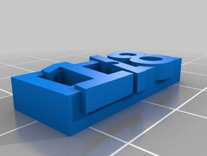 1 de 8 pulgadas la placa oficina personalizado 3d print model - Mito3D