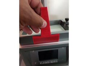 elegoo resin comb 3d printer accessories anycubic photon mars spatula uv 3d print model - Mito3D