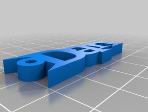 dan llavero llaveros personalizado 3d print model - Mito3D