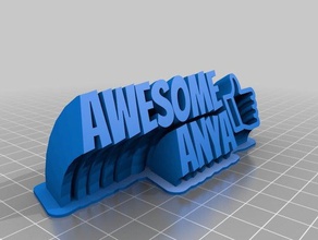 aqwesome anya office customized 3d print model - Mito3D