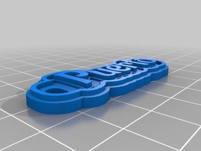 llavero puerto keychains customized 3d print model - Mito3D
