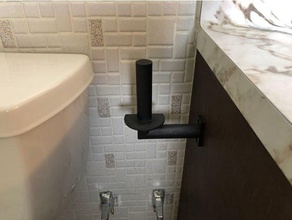 vertical tp holder bathroom toilet paper roll 3d print model - Mito3D
