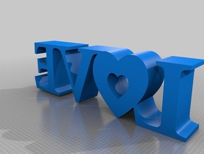 love decor 3d print model - Mito3D