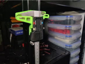 caliper holder metal garage shelves tool holders & boxes calipers organization 3d print model - Mito3D