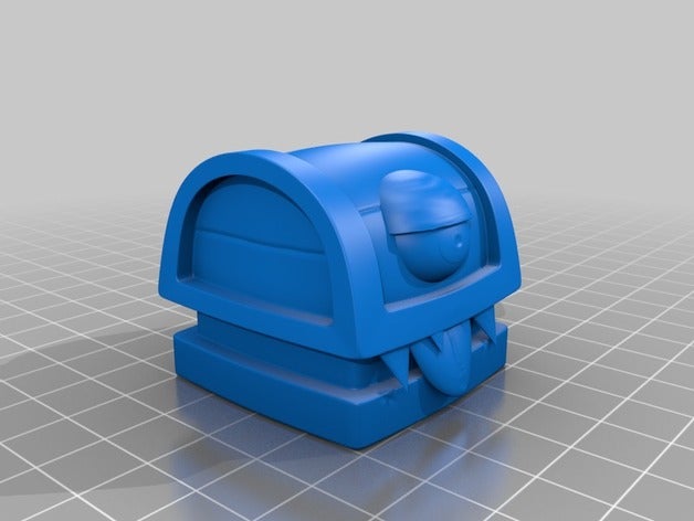 clicker heróis peito criaturas 3D print model - Mito3D