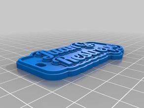 juan restrepo llaveros personalizado 3d print model - Mito3D