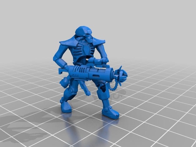 unkillable energy cannon toys & games 40k immortal immortals necron necrons tesla warhammer 3D print model - Mito3D