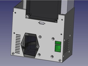 anet a8 bloc d'alimentation couvercle de commutateur relais ventilateur octoprint freecad orange pi zéro plus 3d print model - Mito3D