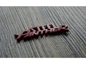 steel panther logo keychain keychains band gram metal music rock 3d print model - Mito3D
