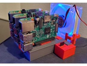 modulare pi di montaggio l'elettronica raspberry caso 3d print model - Mito3D