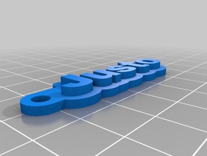 my customized justo keychain keychains 3d print model - Mito3D