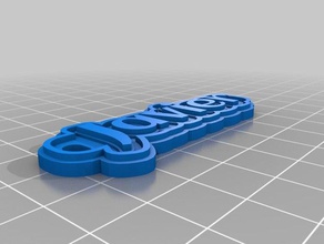 jevier keychain keychains customized 3d print model - Mito3D