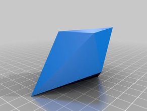 escalenoedro de l'apprentissage la cristallographie 3d print model - Mito3D