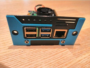 raspberry pi 4 rackmount adapter computer 3d print model - Mito3D