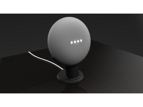 google home mini supporto verticale audio cassa assistant support 3d print model - Mito3D