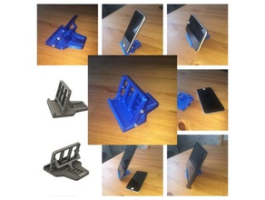 small phone tablet stand adjustable angle household ipad iphone samsung 3d print model - Mito3D