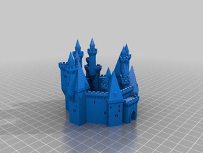 nicks castle 3 buildings & structures customized 3d print model - Mito3D