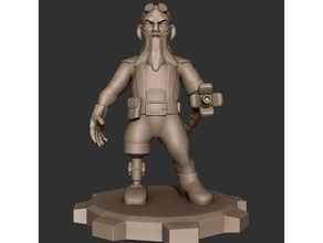 old mcload people character gnome steampunk stylized 3d print model - Mito3D