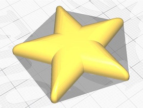 five pointed star decor xmas 3d print model - Mito3D