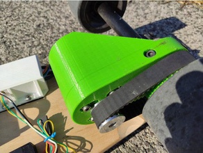 mount racerstar 5065 motor caliber ii trucks diy electric longboard skateboard esk8 racestar 3d print model - Mito3D