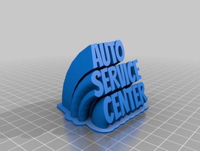 auto service center office customized 3d print model - Mito3D