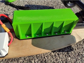 zop 6s 8000mah lipo custodia l'elettronica elettrico longboard skateboard esk8 batteria caso titolare 3d print model - Mito3D