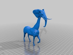 devine girhorsephant creatures 3d print model - Mito3D